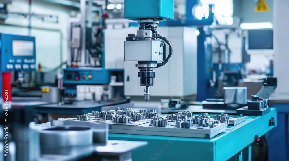 Poster rubber injection molding machines creating precise components in an advanced processing plant.