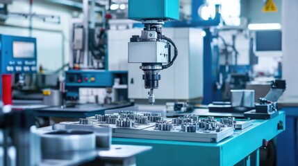 Rubber injection molding machines creating precise components in an advanced processing plant.