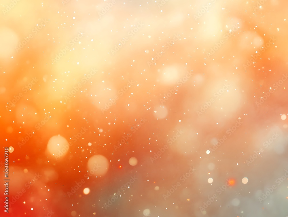 Poster an abstract composition of light and colorful blurred bokeh effects