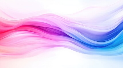 Naklejka premium Abstract flowing ribbons in vibrant colors. Soft, smooth, and elegant curves create a dynamic, captivating visual effect