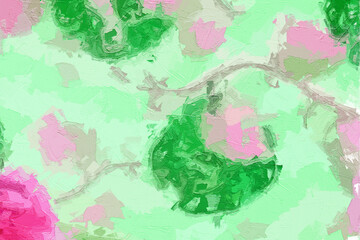 Various oil paintings, flowers, paisley roses, peonies, chrysanthemums, and marine creatures are beautiful