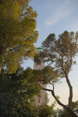 French lighthouse in the golden hour