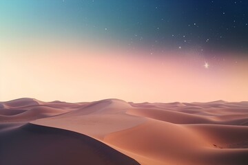 Naklejka premium sunset in the desert