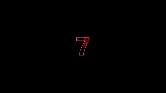 Countdown number from 15 to 0. Time counter counting down the number of minutes and seconds remaining. Number. Number decreasing from 15 to 0.