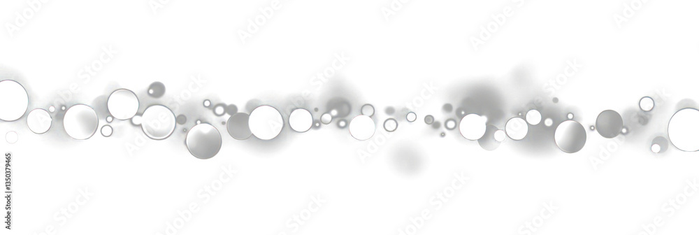 Wall mural png abstract white bokeh lights on a grey background abstract decoration astronomy.