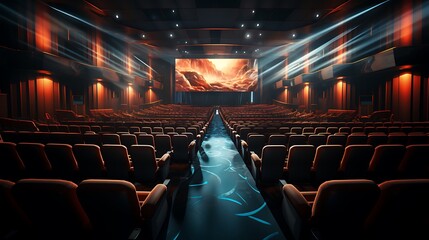 Empty Cinema Theatre, Awaiting the Audience