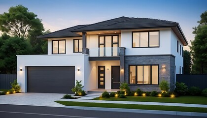 Sleek and Elegant House Exterior Photography with Fine Details