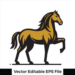 A horse  Standing with one leg raised