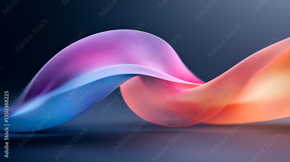 Poster abstract colorful wave pattern background