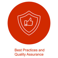 Best Practices and Quality Assurance icon, Ensuring Excellence Best Practices in Quality Assurance, Quality Assurance Strategies Proven Best Practices for Success