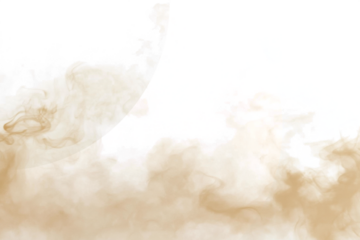 Dust sand soil smoke cloud particles isolated on transparent white background. Brown sandstorm smog sand dust explosion rising. Design elements, Blurred dust sand PNG