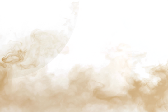 Dust sand soil smoke cloud particles isolated on transparent white background. Brown sandstorm smog sand dust explosion rising. Design elements, Blurred dust sand PNG
