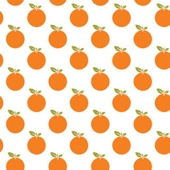 Seamless orange pattern background illustration
