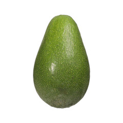 Whole Ripe Green Avocado on a White Isolated Background for Food Concepts