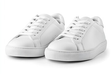 White Sneakers Studio Shot on White Background