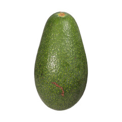 Whole Ripe Green Avocado on a White Isolated Background for Food Concepts, isolated png background.