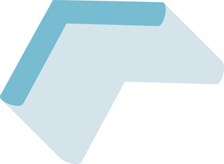 blue large icon on white background with shadows to put in web and merch designs