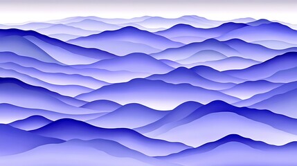 Blue Misty Mountain Range.