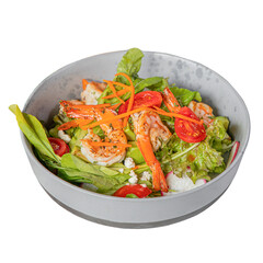 Delicious shrimp salad recipe kitchen food photography bright setting close-up culinary delight