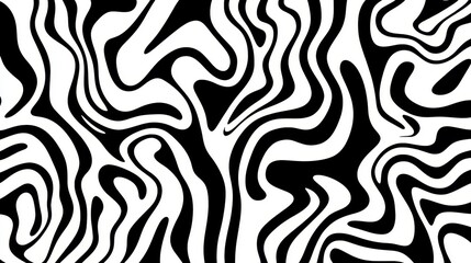 Exploring the depths of retro aesthetics through trippy black and white patterns that evoke a nostalgic journey through multiple decades