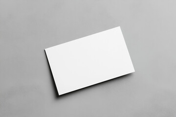 "Blank White Business Card Mockup – Minimalist Branding Template"