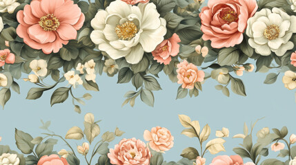Spring flowers background