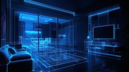 Futuristic Smart Home Interior Design