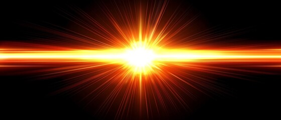 Energetic Light Burst with Radiant Beams and High Contrast Backdrop