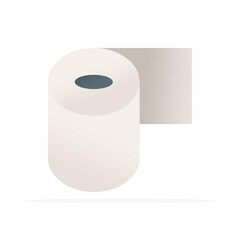 tissue roll icon, colored flat vector. modern and minimalist design