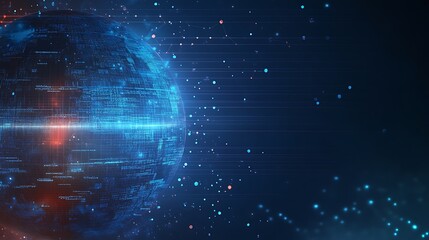 Global Network Data Sphere Digital Transformation Technology Innovation