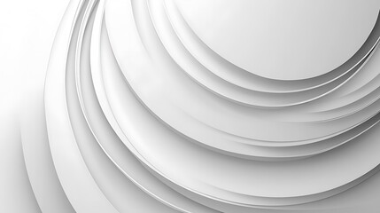 Abstract White Circular Design.
