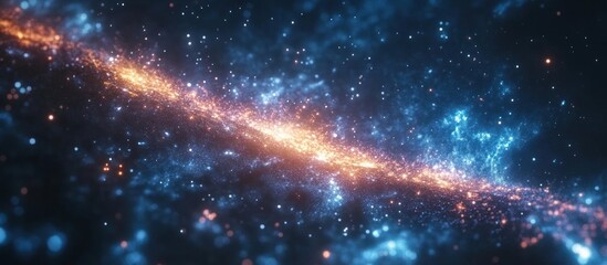 Mesmerizing Cosmic Explosion in Vibrant Galactic Nebula Awe Inspiring Digital Space Art with Glowing Stars Luminous Stardust and Futuristic Interstellar Patterns