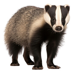 Fototapeta premium PNG European badger wildlife animal mammal.