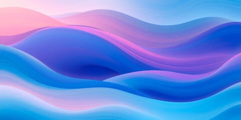 Seamless Abstract Wave Background with Smooth Gradient Transition, Creating a Fluid and Elegant Design with Soft Color Blends