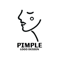Fototapeta premium Pimple Vector Logo Design