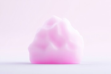 Soft, pink, abstract form on a light background