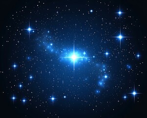 Obraz premium A brilliant and luminous array of sparkling stars in space