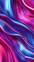 Vibrant, flowing iridescent fabric folds