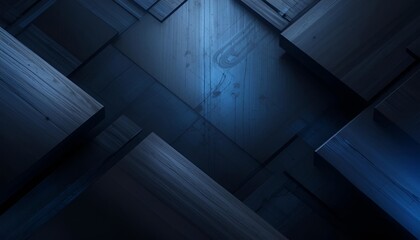 Obraz premium Abstract background featuring dark blue geometric shapes and textures in a modern style