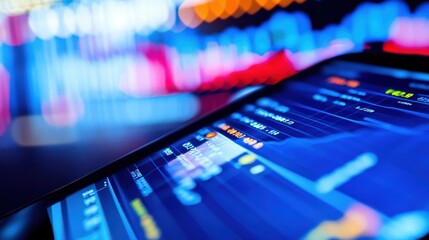 Close-Up of Financial App on Smartphone Display