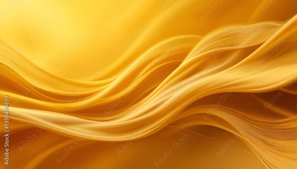 Poster abstract flowing golden waves create a mesmerizing and elegant visual experience here for the viewer