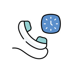 24 Service vector icon stock illustration