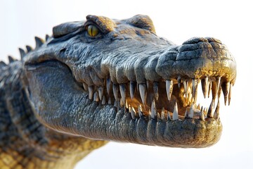 Obraz premium Realistic Nile Crocodile Large Aquatic Reptile