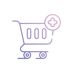 Add To Cart vector icon stock illustration