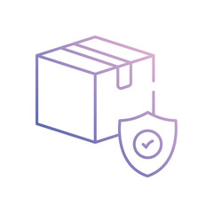 Safe Delivery vector icon stock illustration