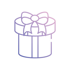 Gift Box vector icon stock illustration
