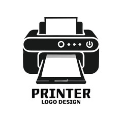 Printer Vector Logo Design