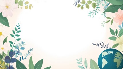 Earth Day Infographic with Pastel Accents