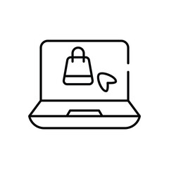 Buy Online vector icon stock illustration