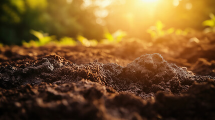 Organic Soil Background with Earthy Brown Tones, Dirt, Mud, and Scratches, Representing Natural Ground Texture